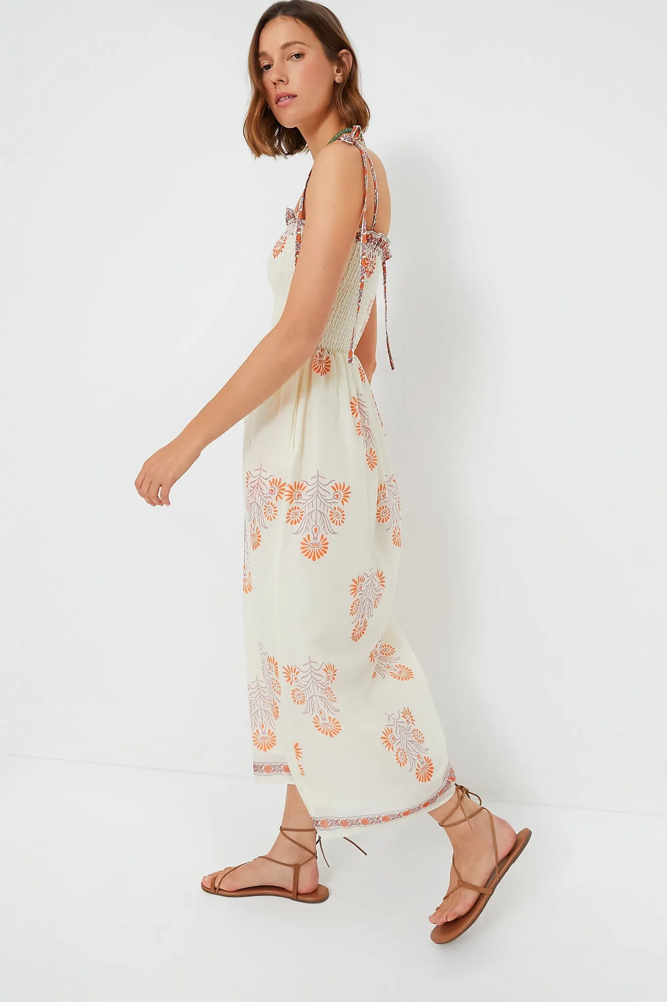 Ivory Papaya Kaia Aster Dress sold by Tuckernuck product image thumbnail 3