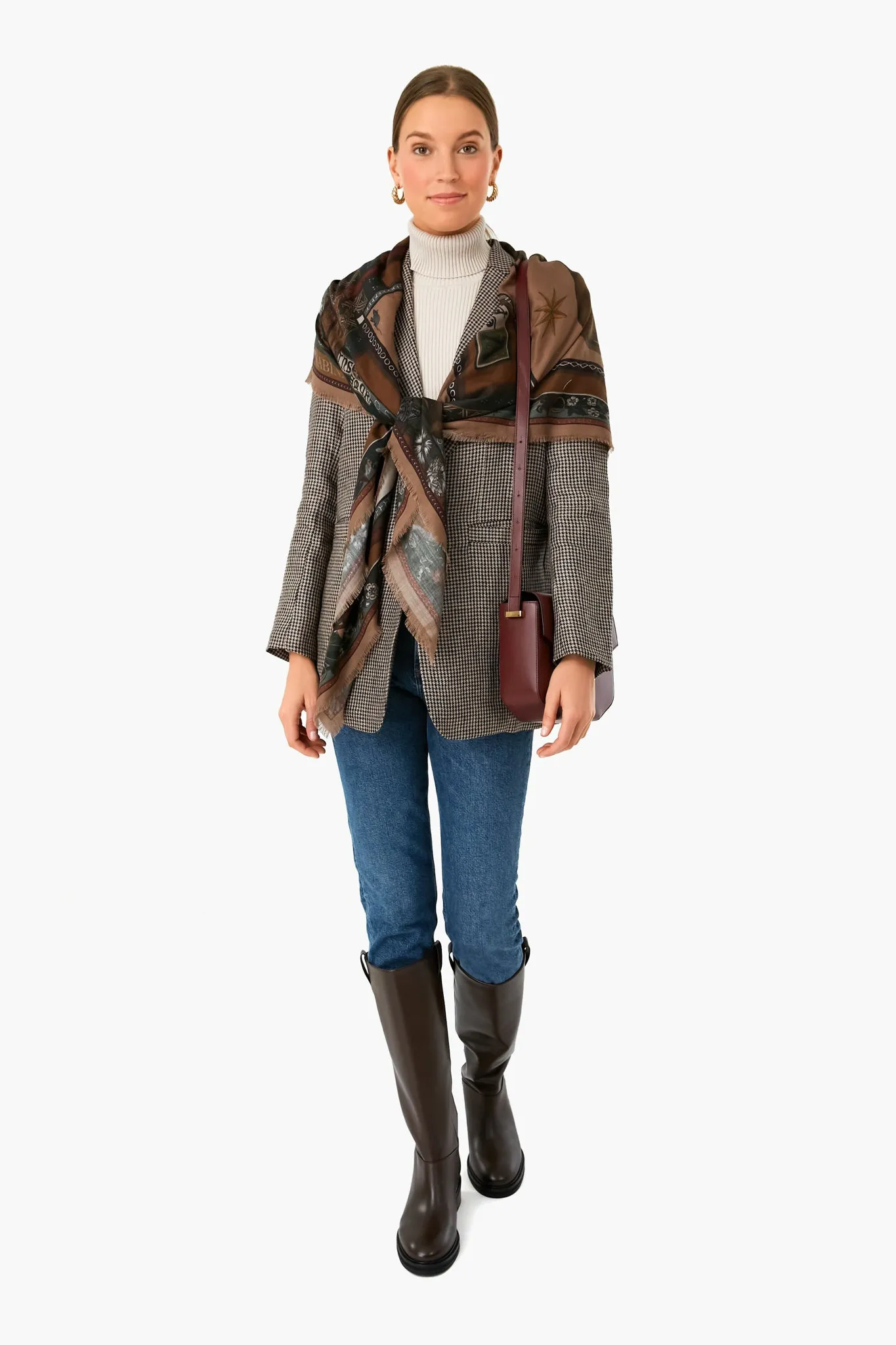 Linen Houndstooth Dinner Jacket sold by Tuckernuck product image thumbnail 2