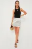 Navy Stripe Tweed Meg Mini Skirt sold by Tuckernuck
