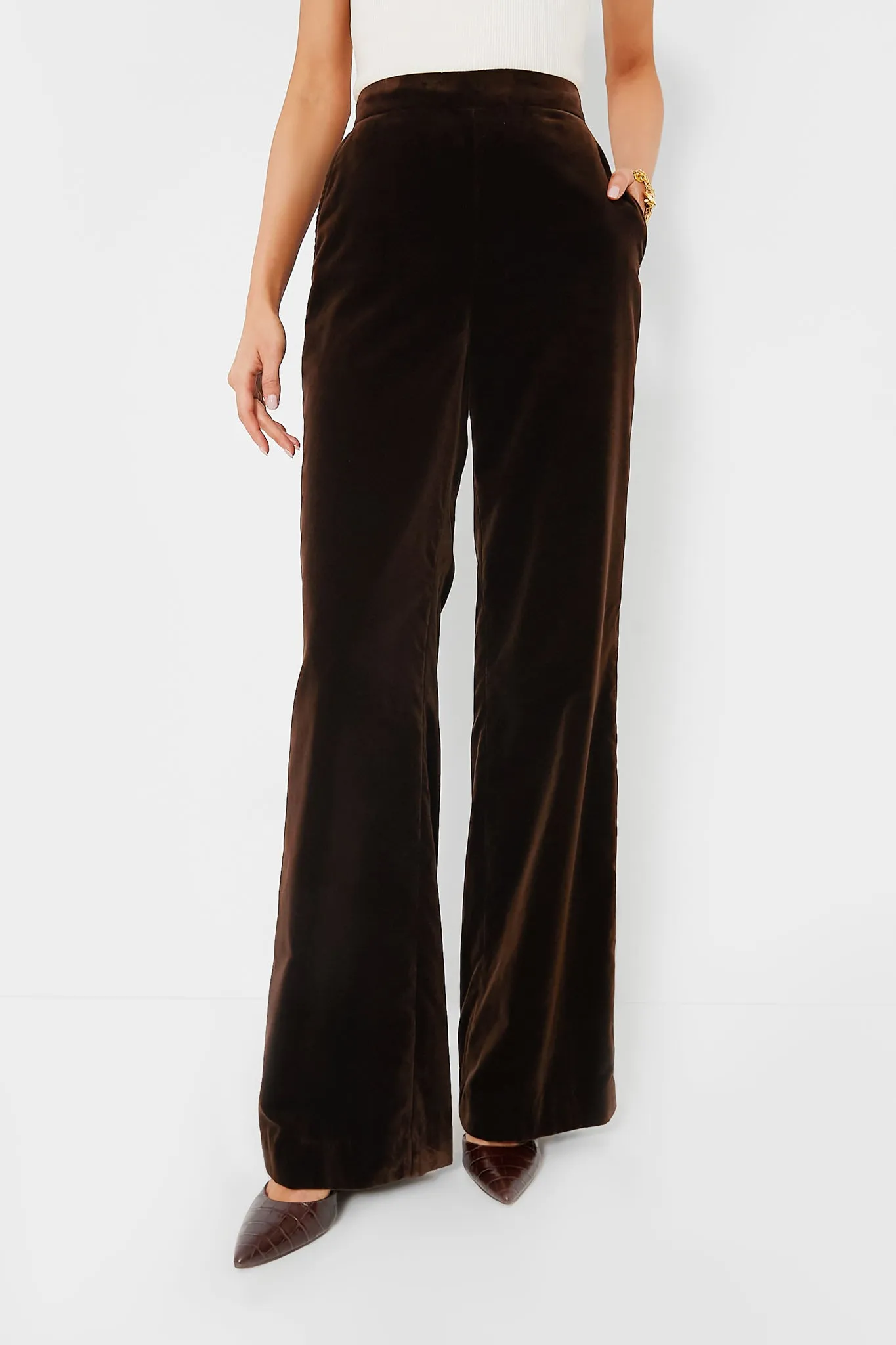 Circuit Brown Velvet Pant sold by Tuckernuck
