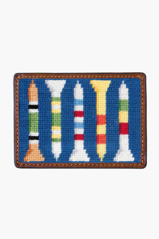 Golf Tees Needlepoint Credit Card Wallet sold by Tuckernuck