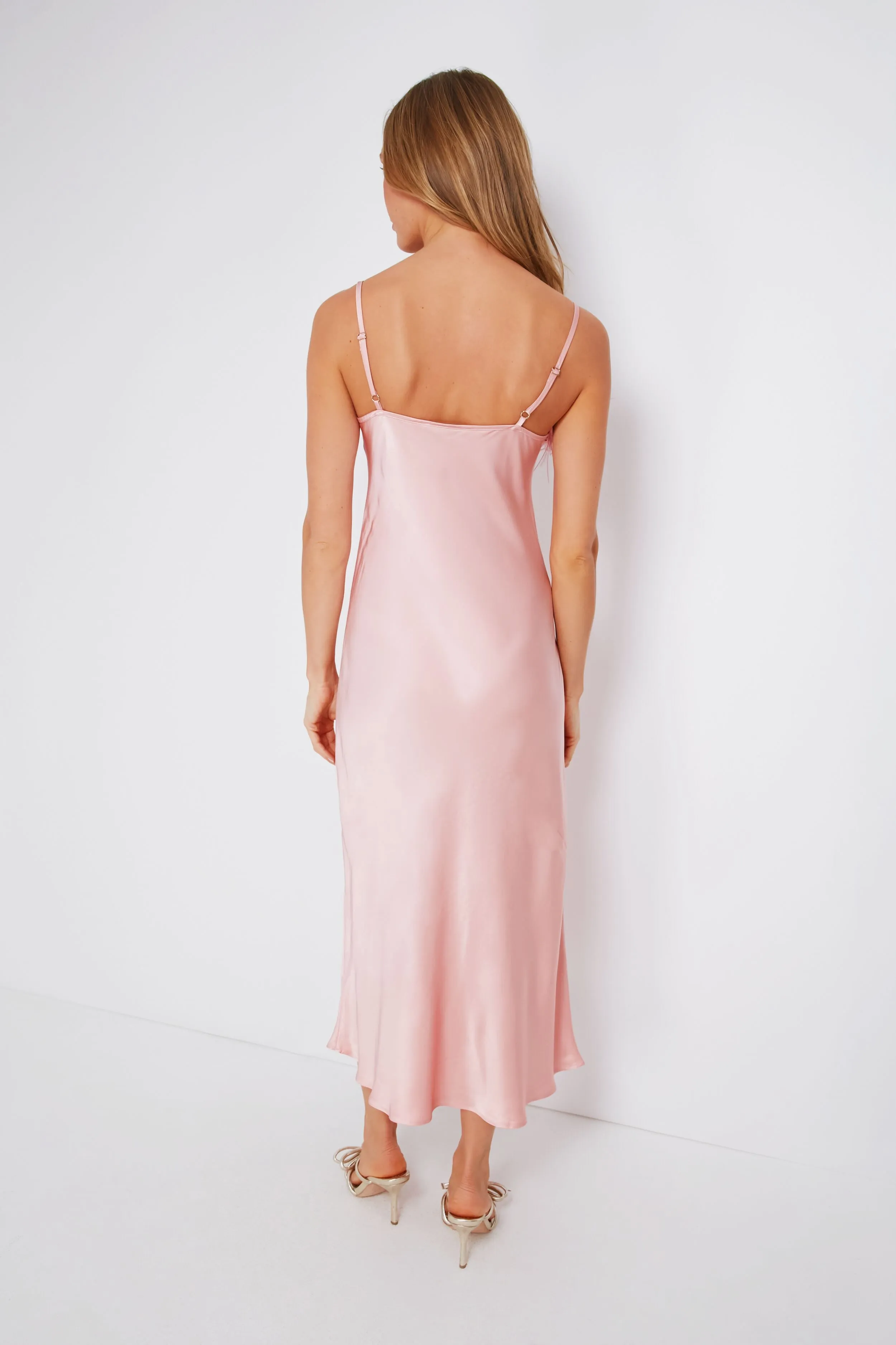 Dust Pink Boheme Slip Dress sold by Tuckernuck product image thumbnail 4