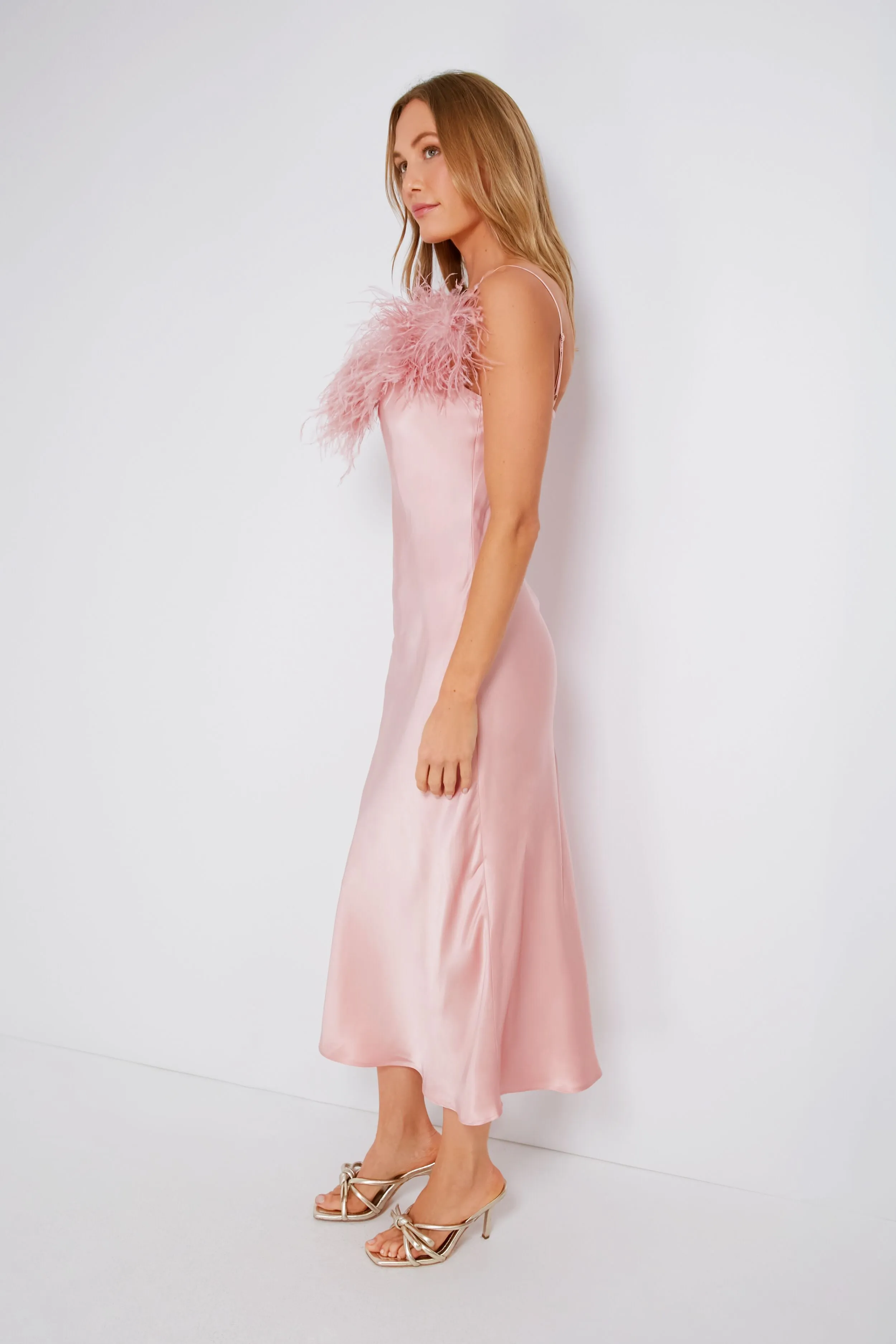 Dust Pink Boheme Slip Dress sold by Tuckernuck product image thumbnail 3