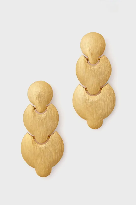 Gold Tiered Earrings sold by Tuckernuck