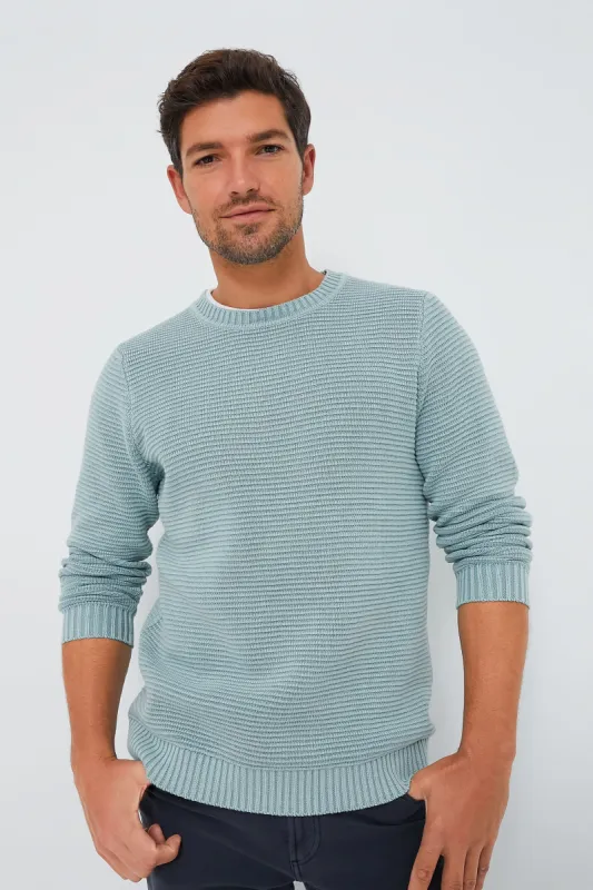 Slate Garment Dyed Crew Sweater sold by Tuckernuck