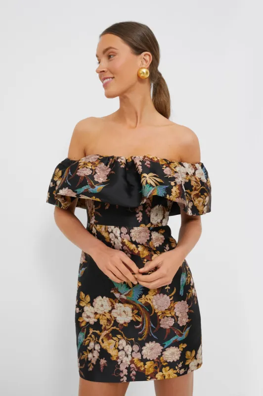 Black Birds of Paradise Vera Dress made by Cara Cara New York