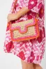 Natural and Pink Woven Crossbody sold by Tuckernuck