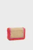 Natural and Pink Woven Crossbody sold by Tuckernuck