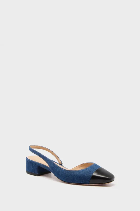 Mountain Blue Cecile Sling Back Heels sold by Tuckernuck