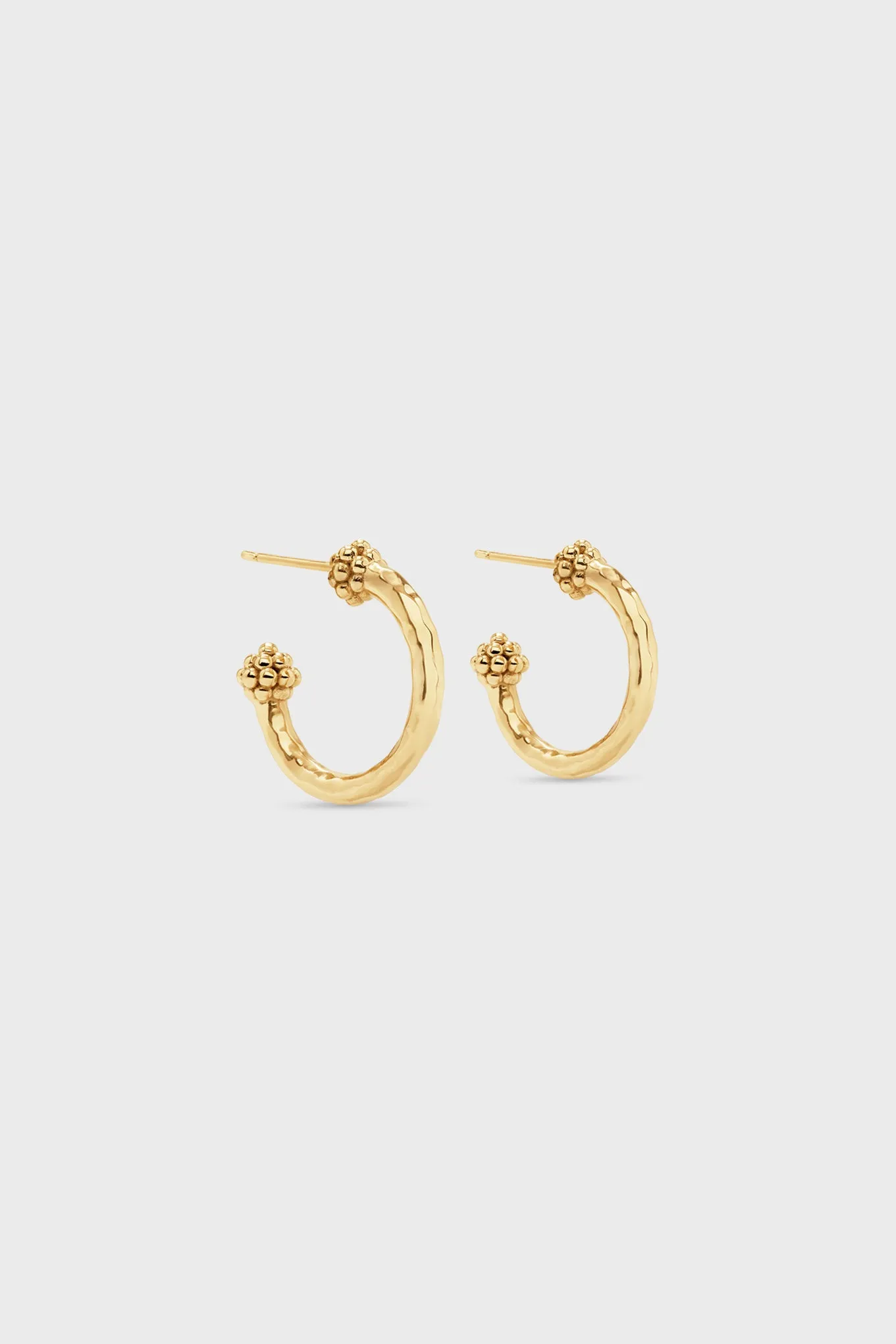 Gold Berry Small Hoop Earrings sold by Tuckernuck