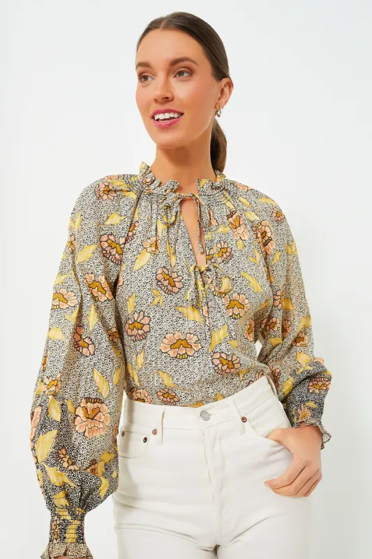 Chrysanthemum Kaitlyn Blouse sold by Tuckernuck