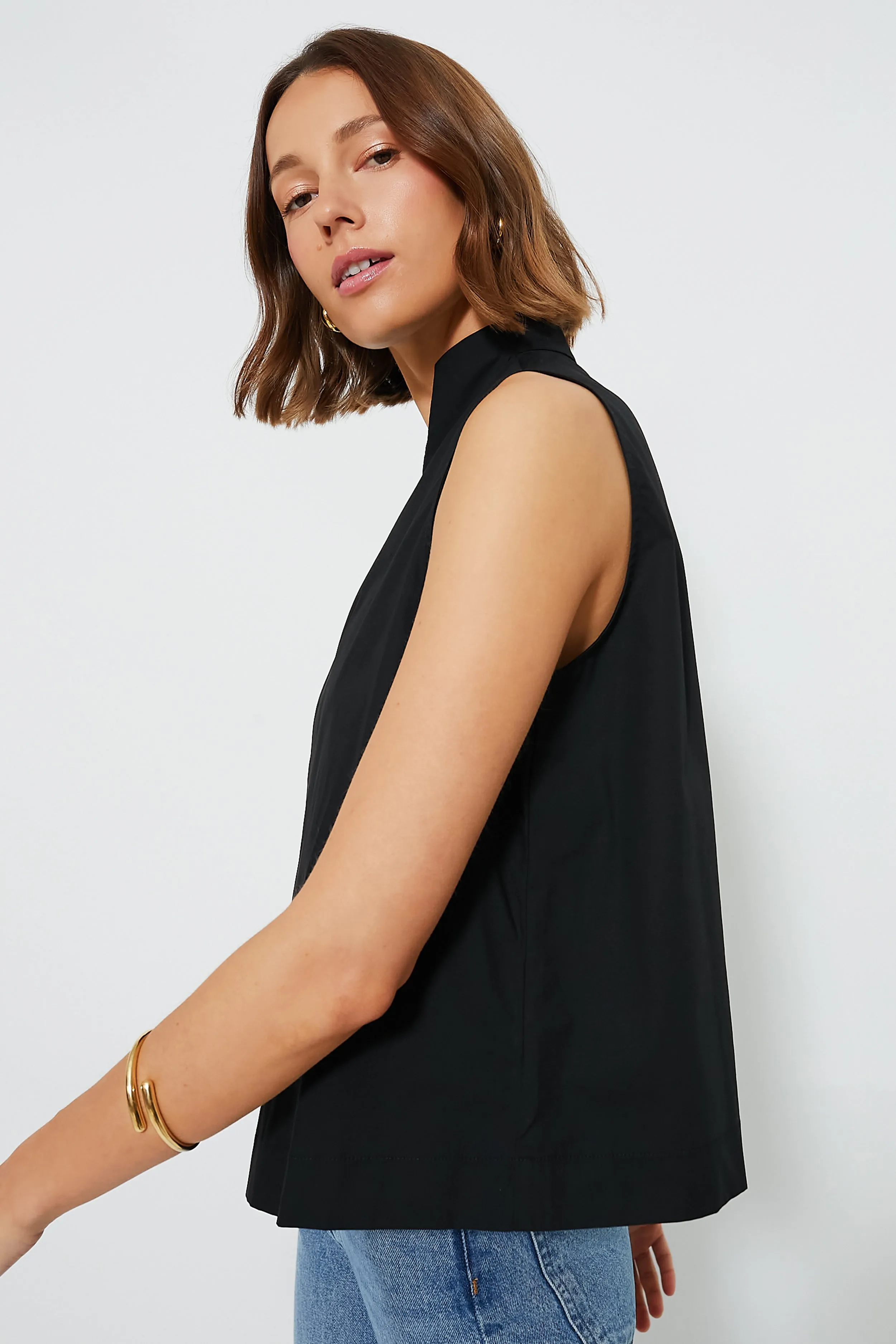 Black Sleeveless Celeste Top sold by Tuckernuck product image thumbnail 3