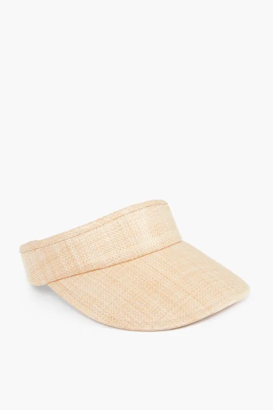 Natural Straw Visor sold by Tuckernuck