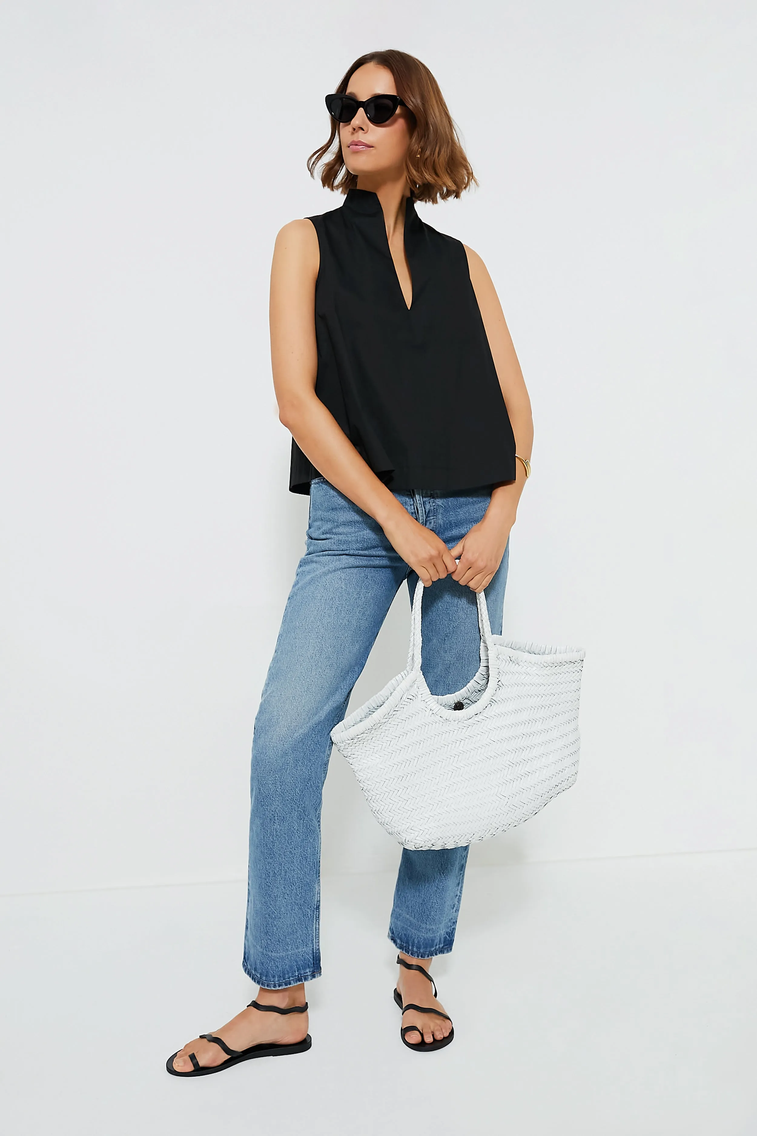 Black Sleeveless Celeste Top sold by Tuckernuck product image thumbnail 2