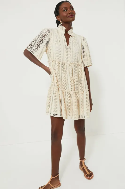 Sand Crochet Lace Crawford Dress sold by Tuckernuck