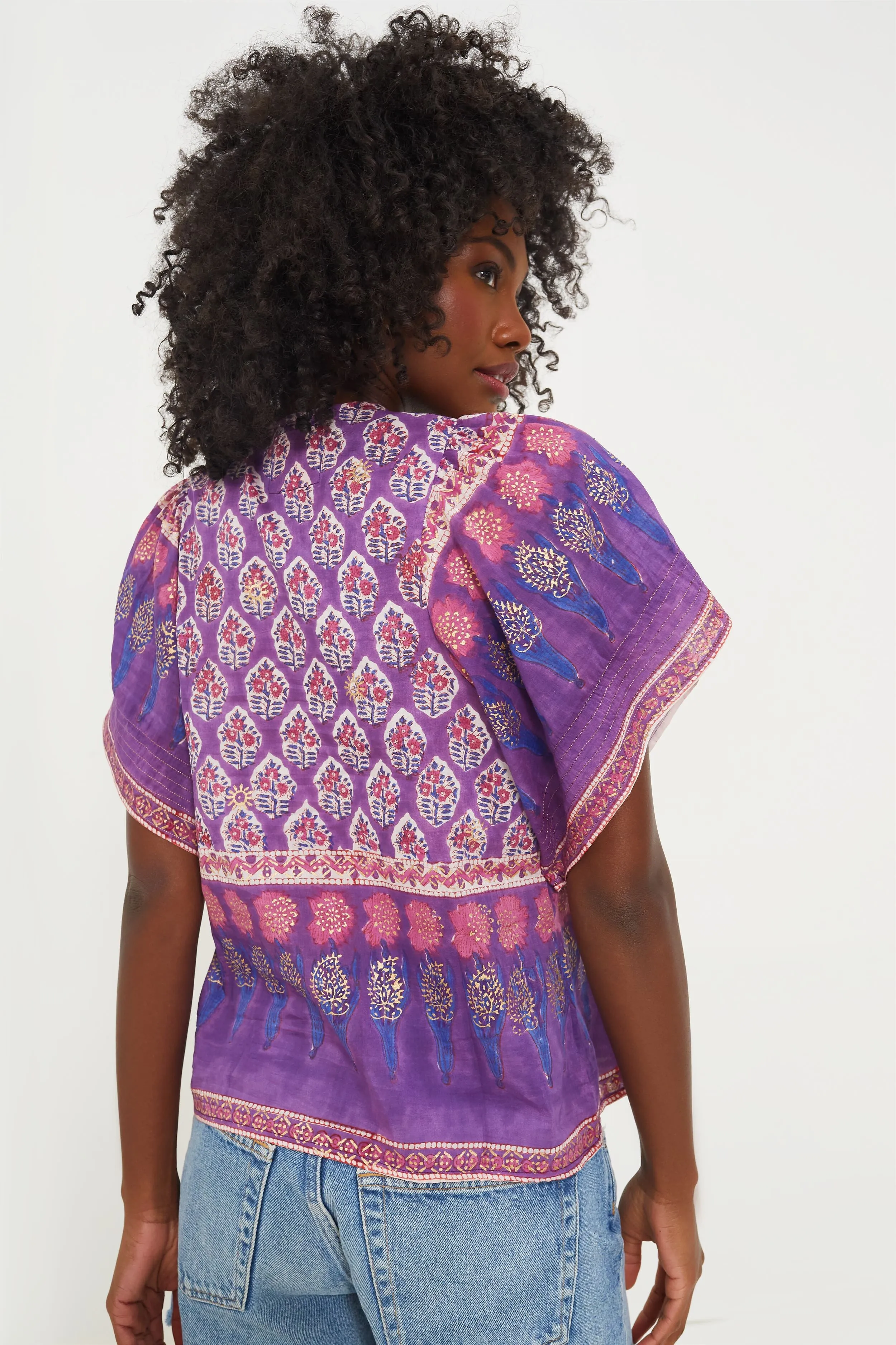 Purple Print Angel Top sold by Tuckernuck product image thumbnail 4
