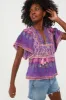 Purple Print Angel Top sold by Tuckernuck