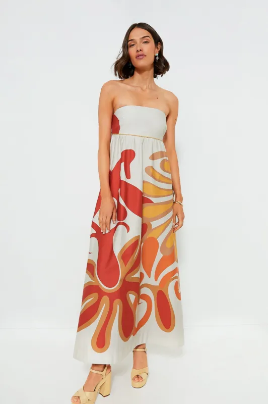 Unique Algae Strapless Long Dress sold by Tuckernuck