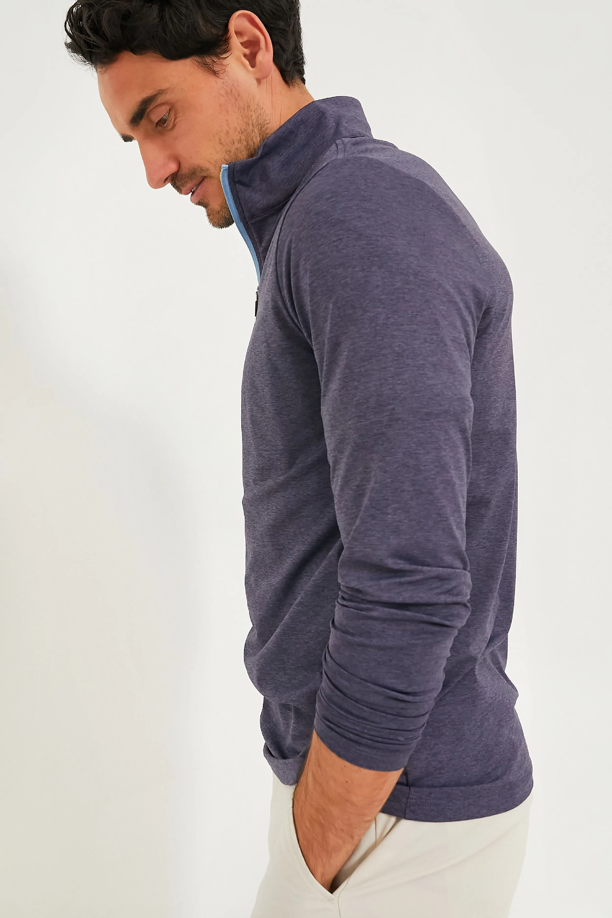 Heathered Navy Featherweight Performance Pullover sold by Tuckernuck product image thumbnail 3