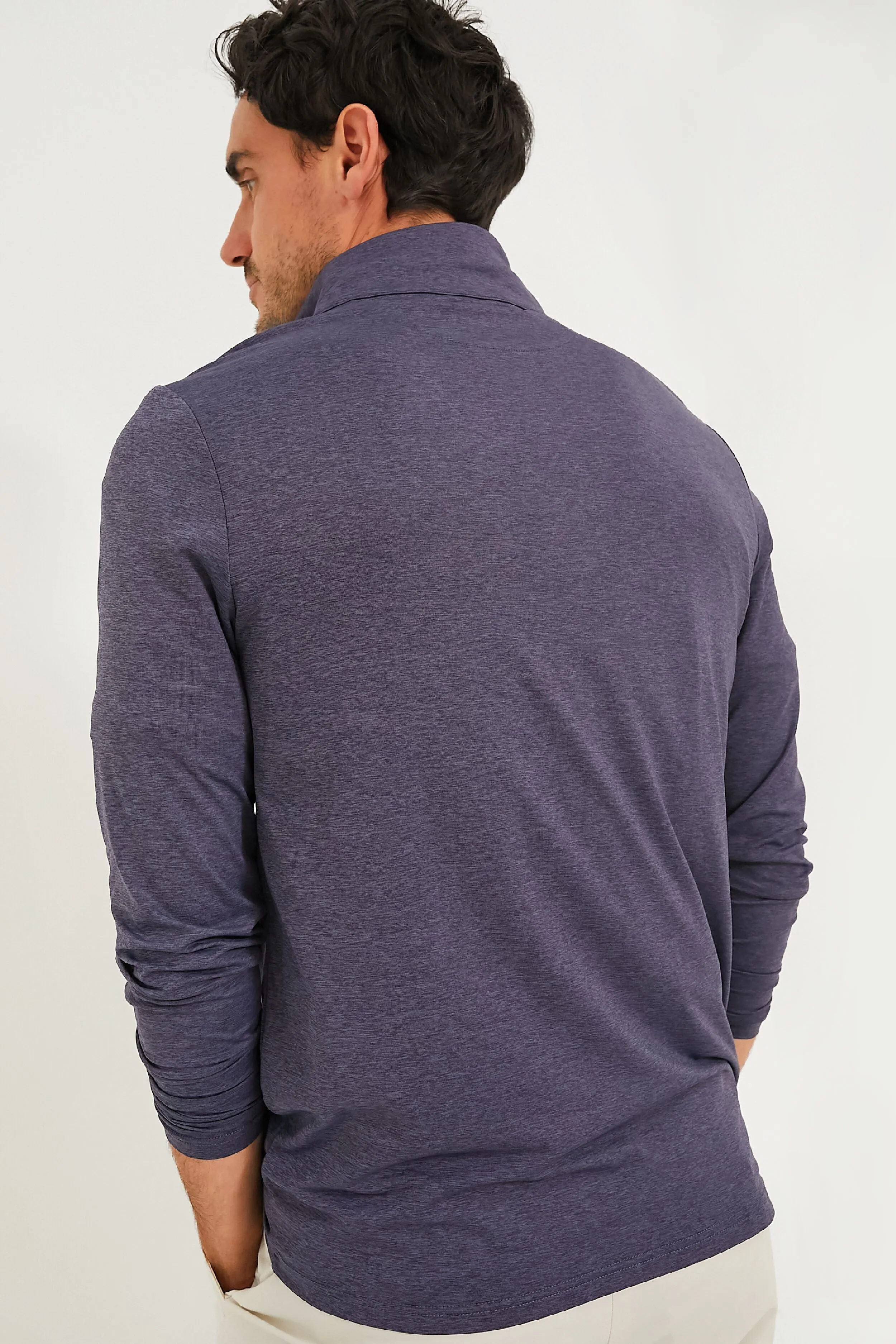 Heathered Navy Featherweight Performance Pullover sold by Tuckernuck product image thumbnail 4