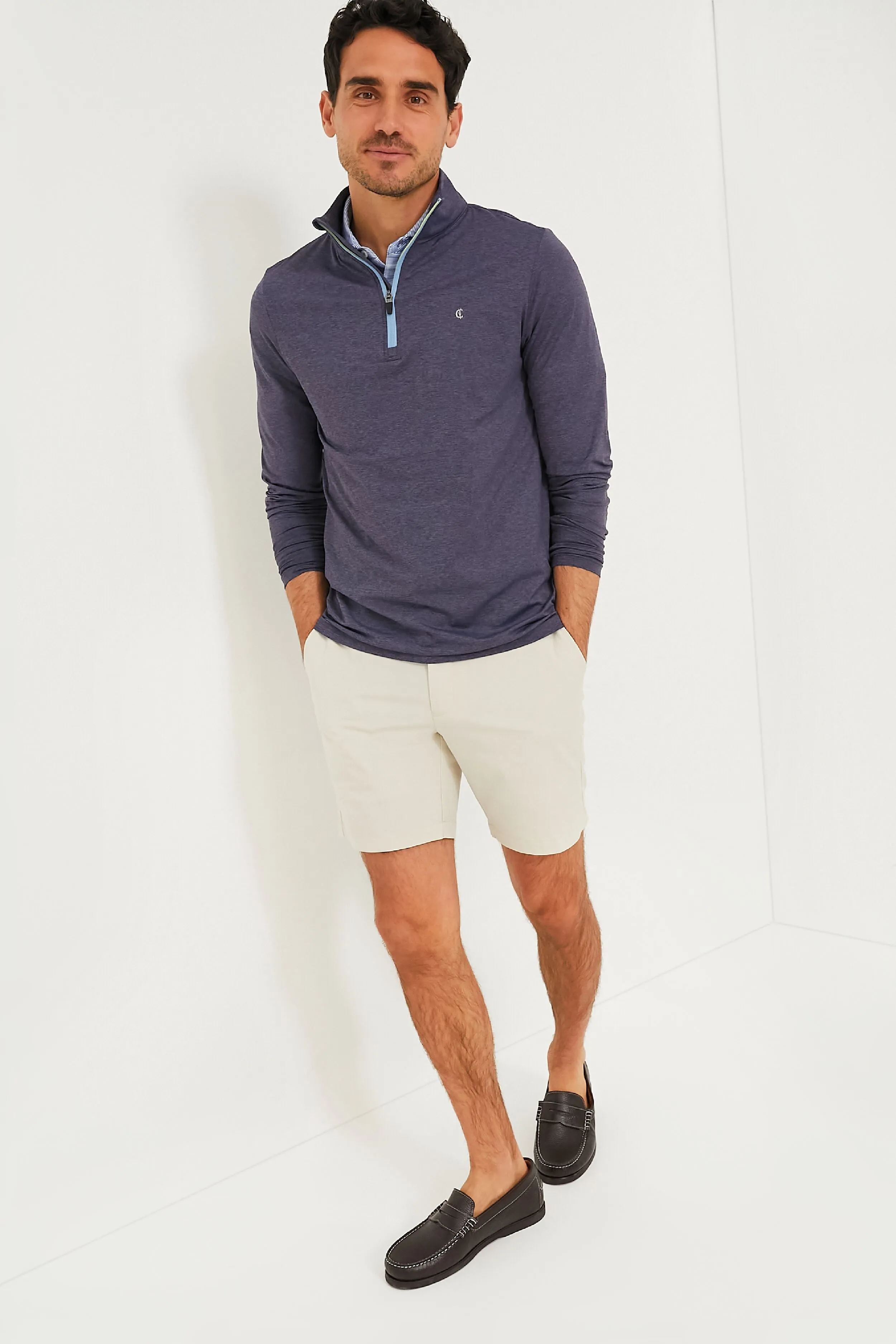 Heathered Navy Featherweight Performance Pullover sold by Tuckernuck product image thumbnail 2