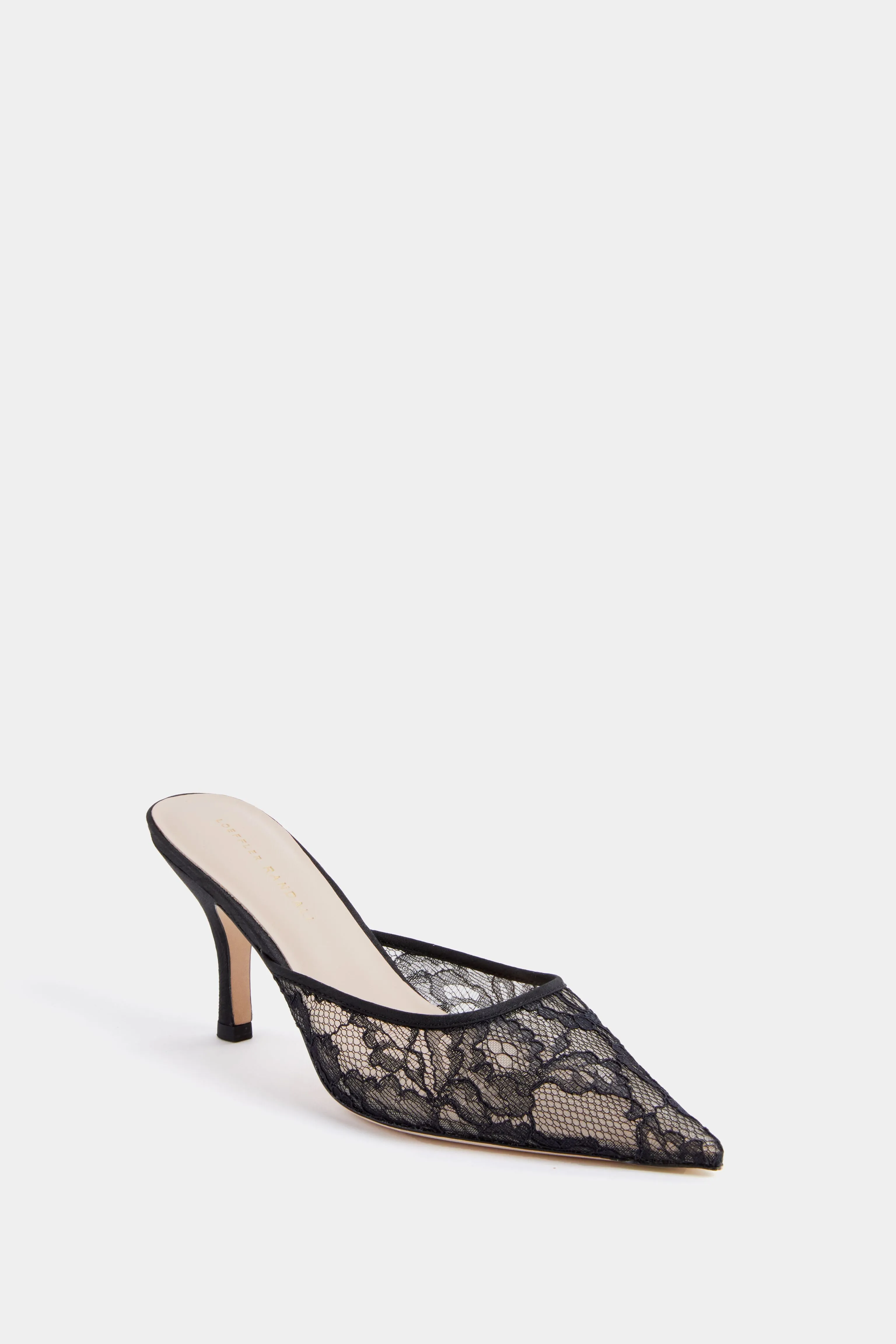 Black Lace Layla Heels sold by Tuckernuck