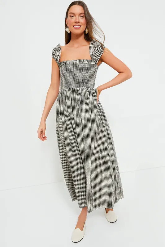 Black and Cream Gingham Mira Dress sold by Tuckernuck