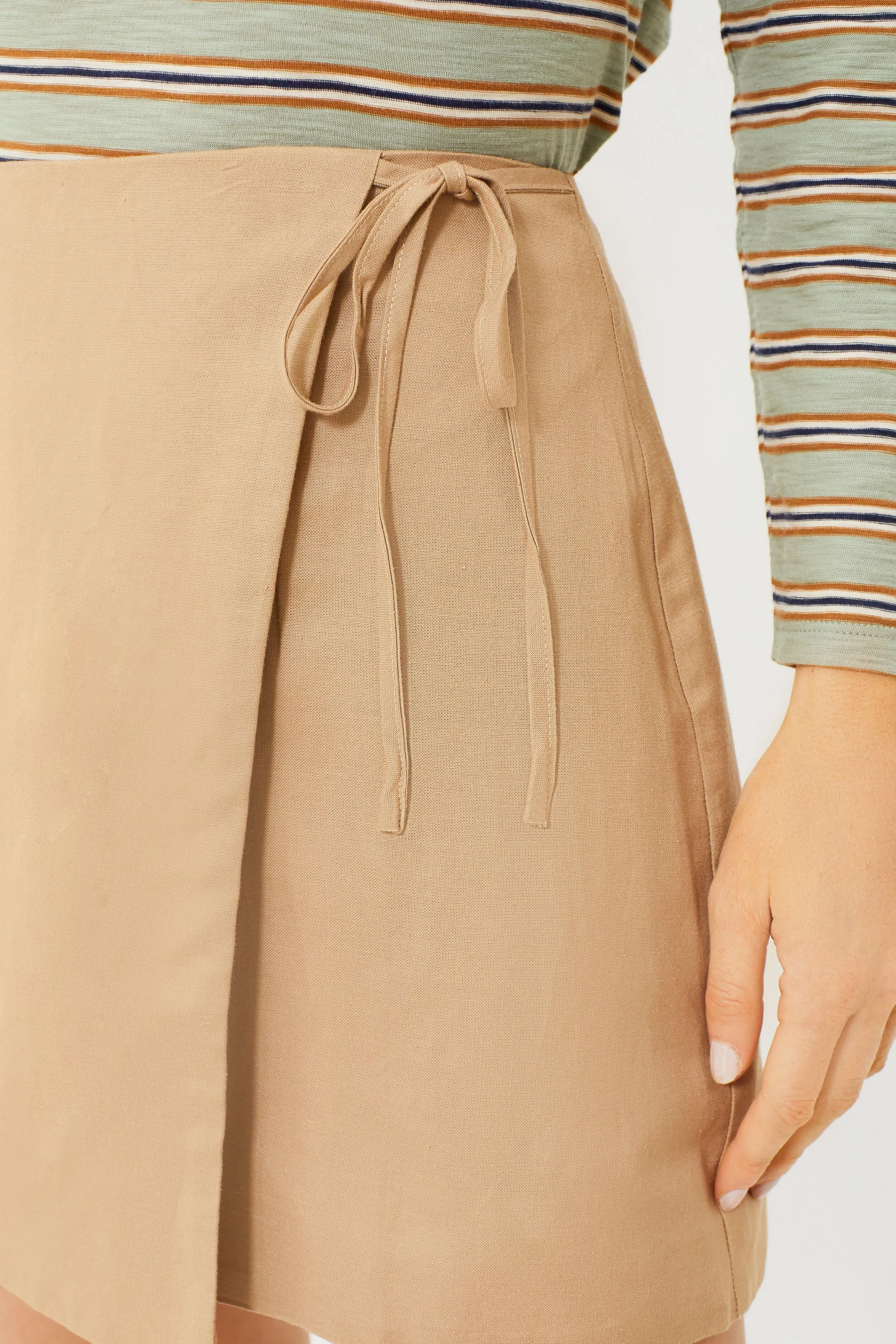 Khaki Amelie Skirt sold by Tuckernuck product image thumbnail 5