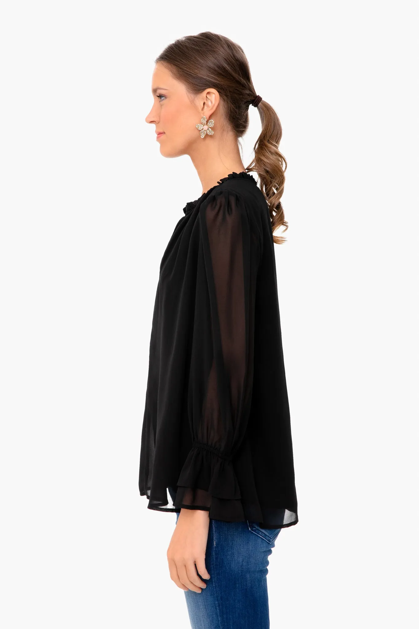Noir Darby Blouse sold by Tuckernuck product image thumbnail 3