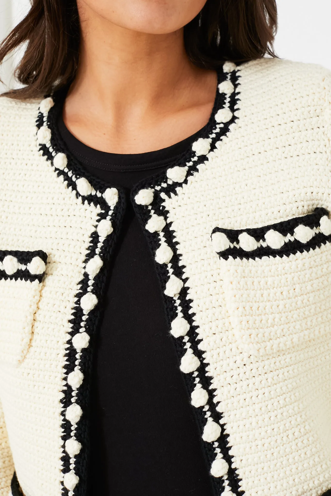 Cream and Black Russell Sweater sold by Tuckernuck product image thumbnail 5