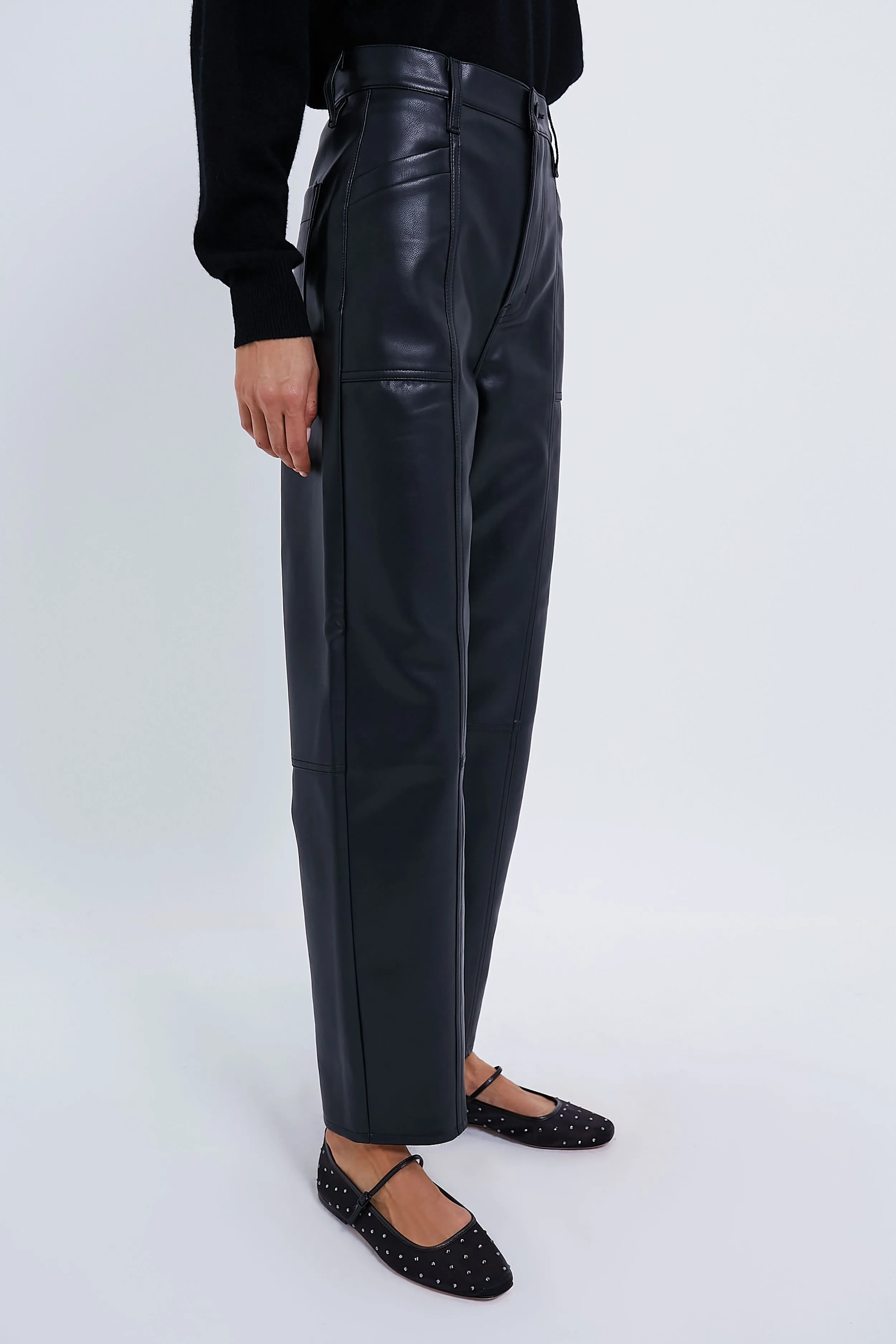Slate Black Taylor High Rise Bowed Straight Leg sold by Tuckernuck product image thumbnail 3