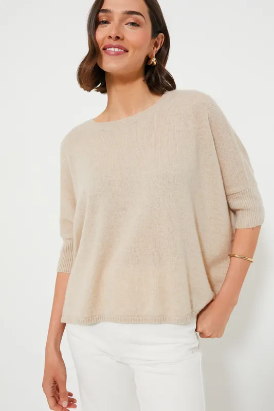 Sandstone Short Sleeve Cashmere Crewneck sold by Tuckernuck