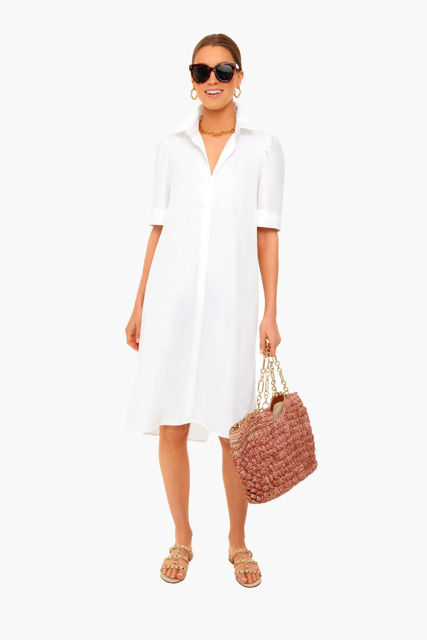 White Kayla Dress sold by Tuckernuck
