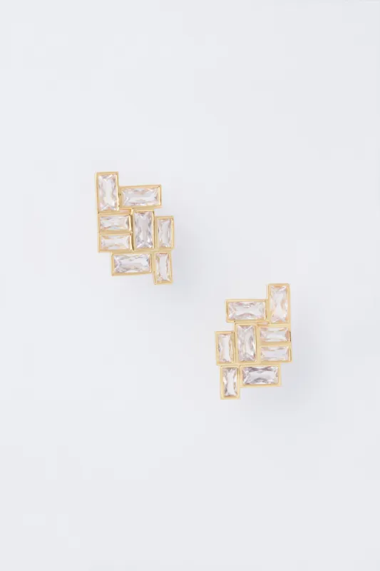 Crystal Lottie Studs sold by Tuckernuck