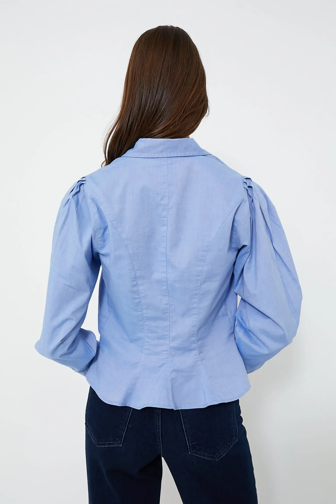 Blue Oxford The Honor Top sold by Tuckernuck product image thumbnail 4