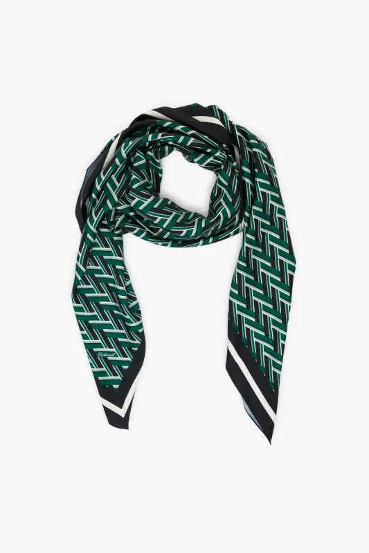 Emerald Geo Scarf sold by Tuckernuck