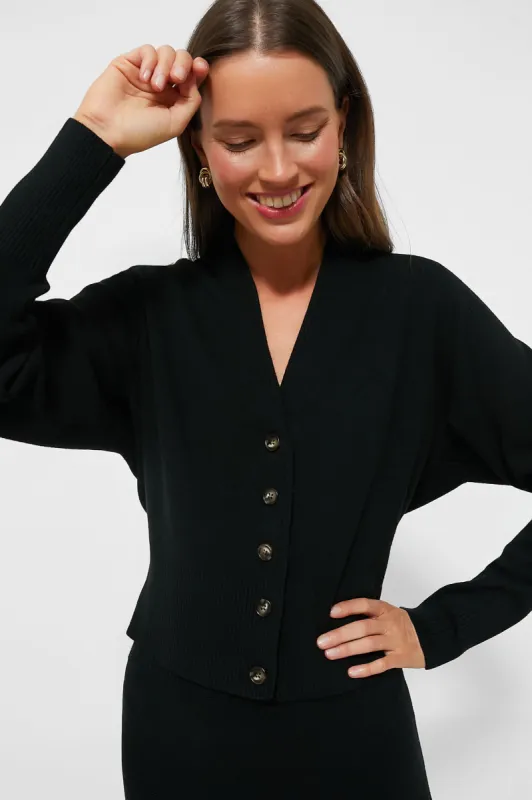 Black Knit Beverly Cardigan sold by Tuckernuck