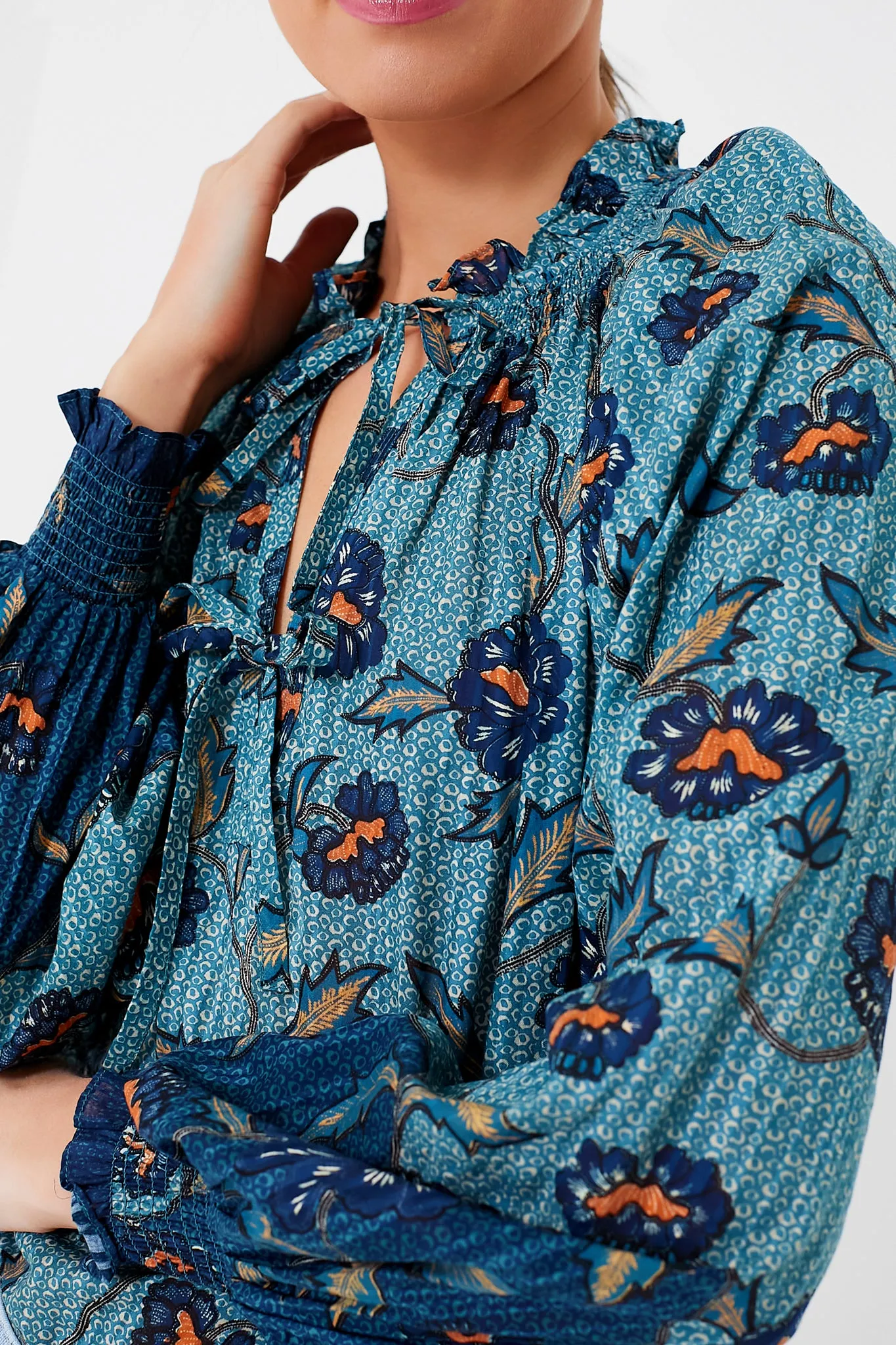 Cornflower Kaitlyn Blouse sold by Tuckernuck product image thumbnail 5