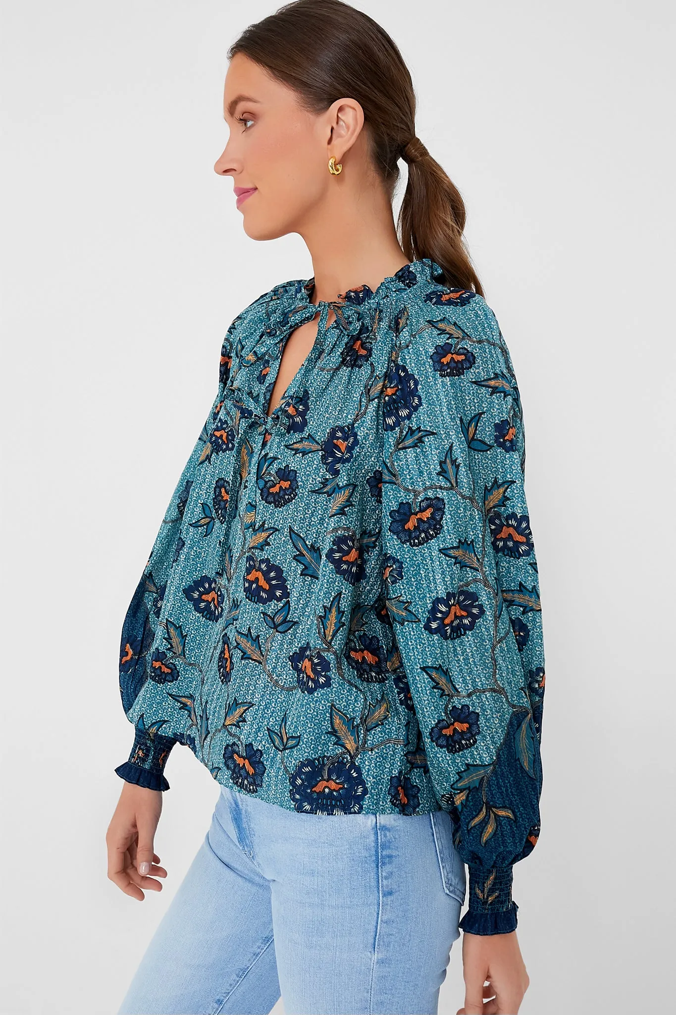 Cornflower Kaitlyn Blouse sold by Tuckernuck product image thumbnail 3