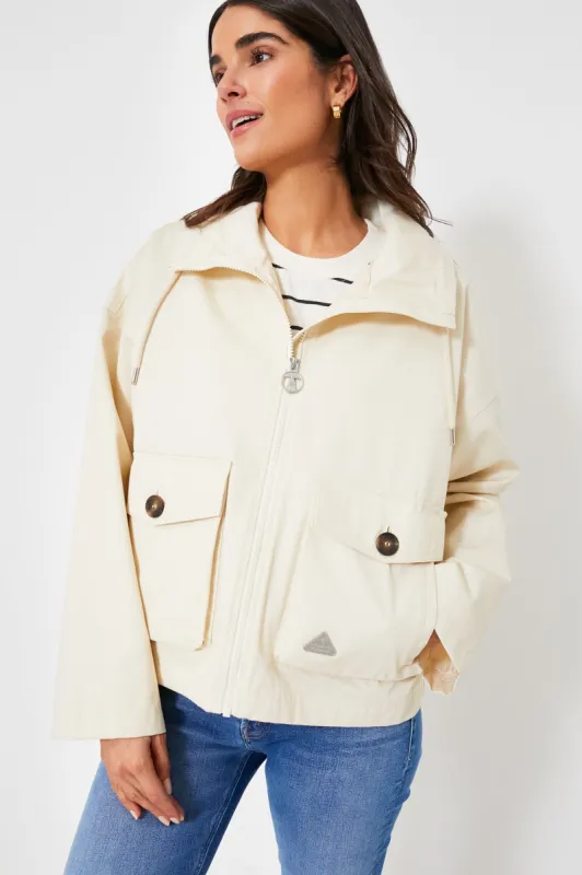 Parchment Fairbourne Showerproof made by Barbour