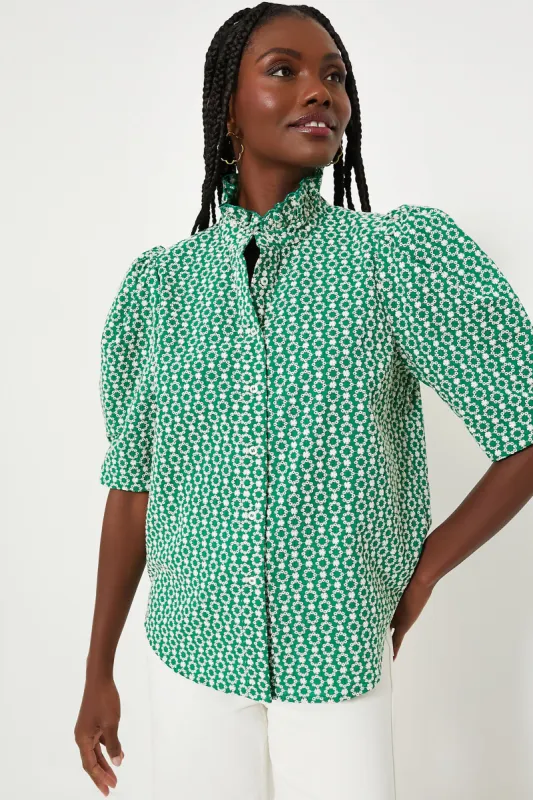 Greenbriar Eyelet Alicia Blouse sold by Tuckernuck
