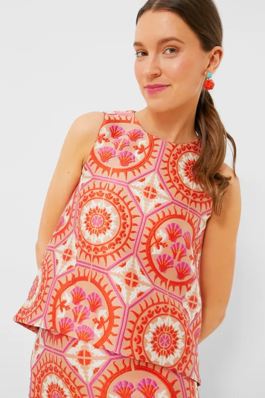 Sun Jacquard La Scala Top sold by Tuckernuck