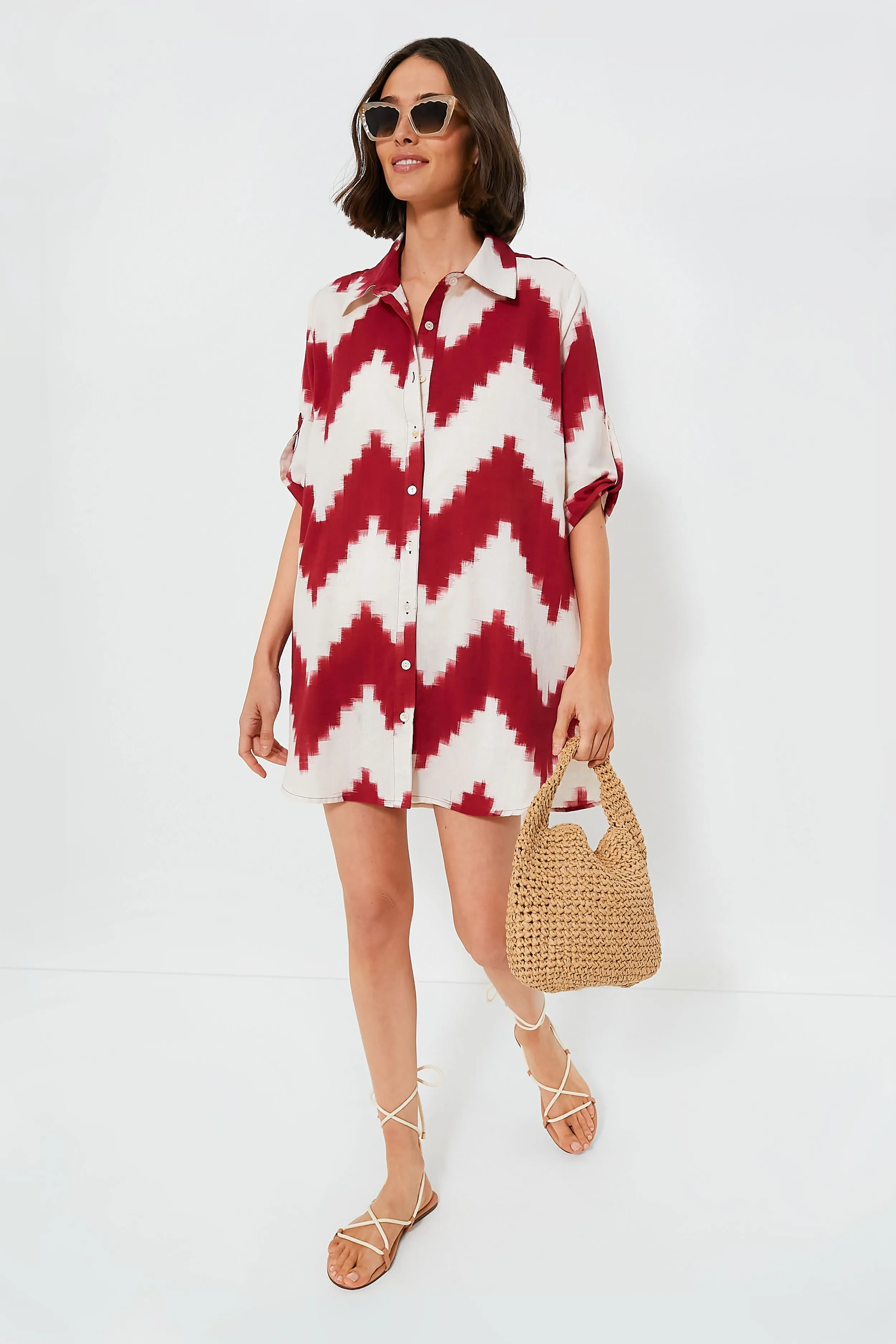 Madu Red Chemisier sold by Tuckernuck product image thumbnail 2