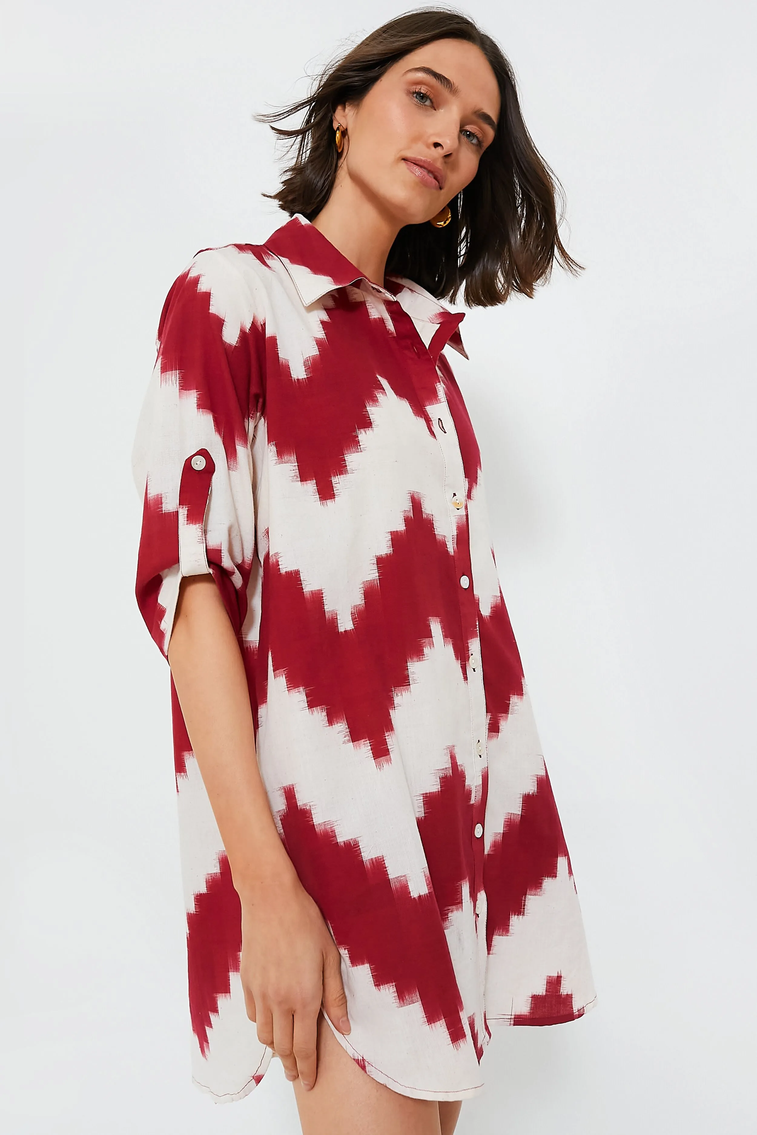 Madu Red Chemisier sold by Tuckernuck product image thumbnail 3