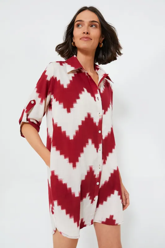 Madu Red Chemisier made by Tuckernuck