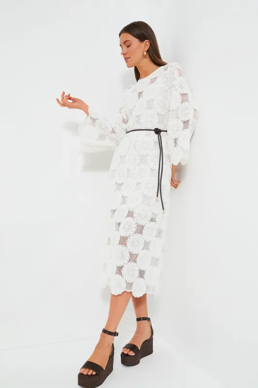 Ivory Junie Lace Midi Dress sold by Tuckernuck
