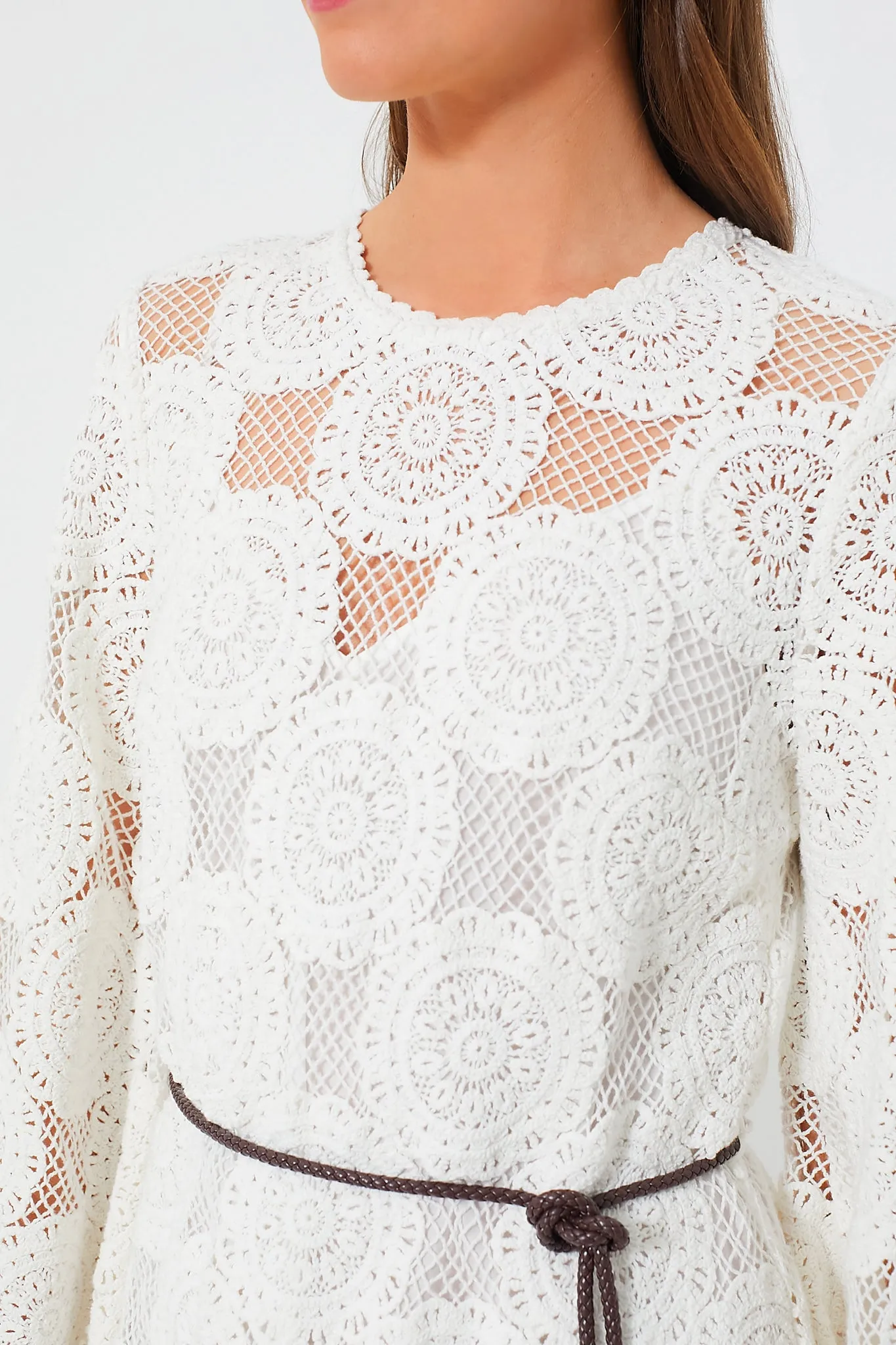 Ivory Junie Lace Midi Dress sold by Tuckernuck product image thumbnail 2