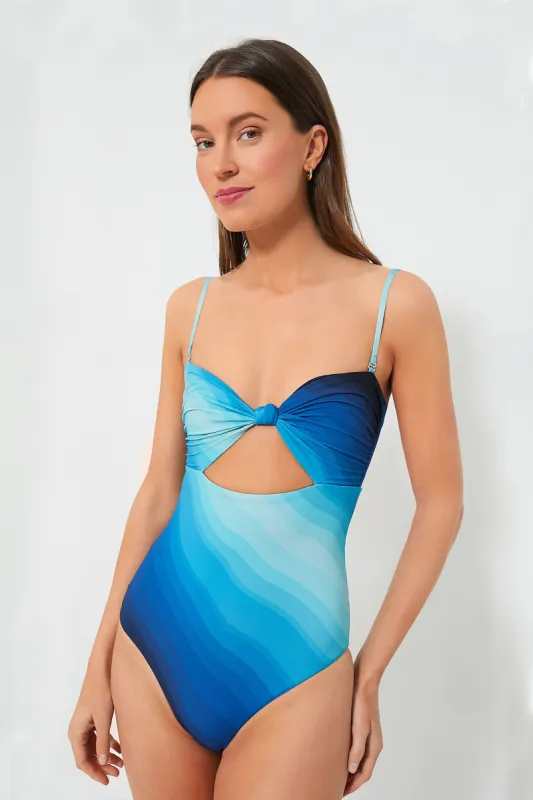 Groove Azul Violeta One PIece sold by Tuckernuck