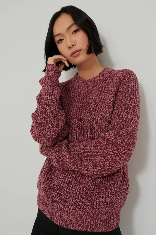 Marled Dusty Rose Ryan Heavy Sweater sold by Tuckernuck