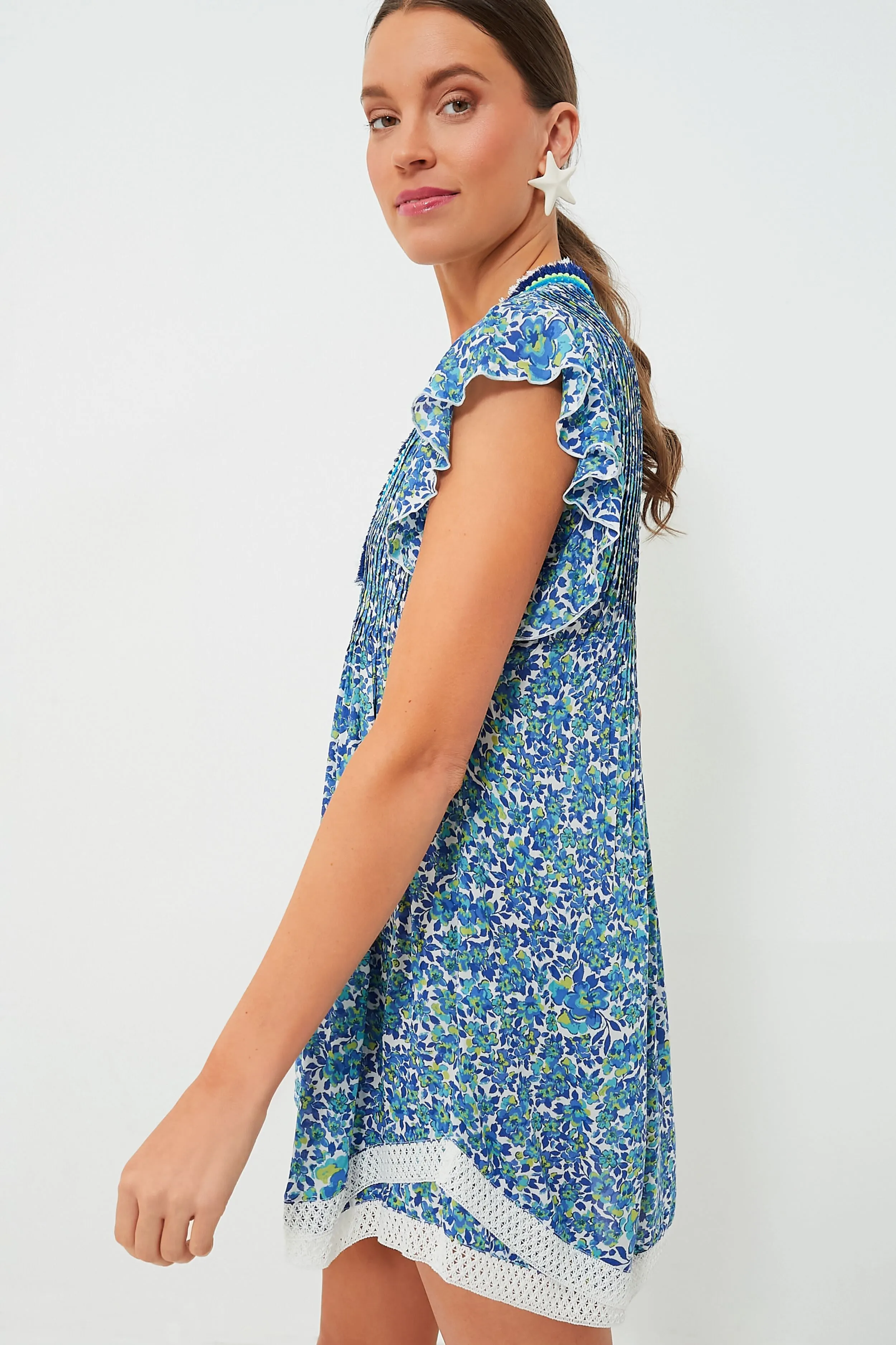 Blue Net Sasha Mini Dress sold by Tuckernuck product image thumbnail 3